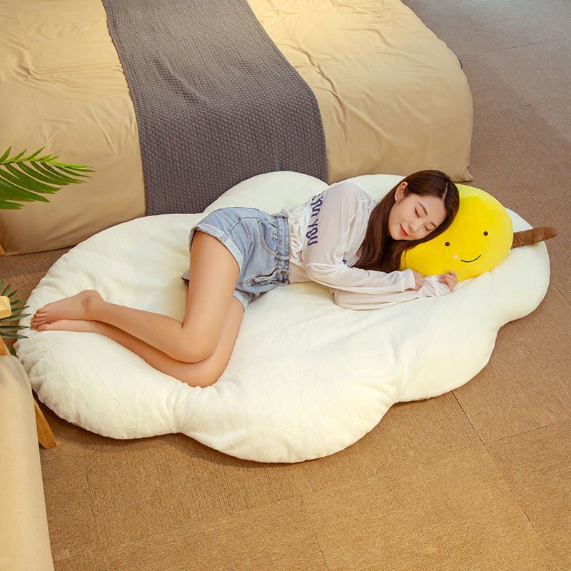 Fried Egg Plush Toy Pillow Cushion Carpet - TOY-PLU-84003 - Yangzhoumengzhe - 42shops