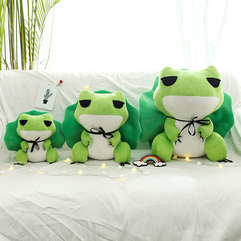 Sleepy Frog Plush Cute Toy Soft Frog Stuffed Animals Green Frog