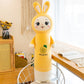 Fruit Bunny Plush Toy Long Snuggly Pillow yellow 55 cm/21.7 inches 