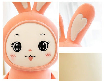 Fruit Bunny Plush Toy Long Snuggly Pillow   