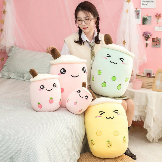 Fruit Milk Tea Cup Plush Toy Cushions - TOY-PLU-29801 - Yangzhou dalaofei - 42shops