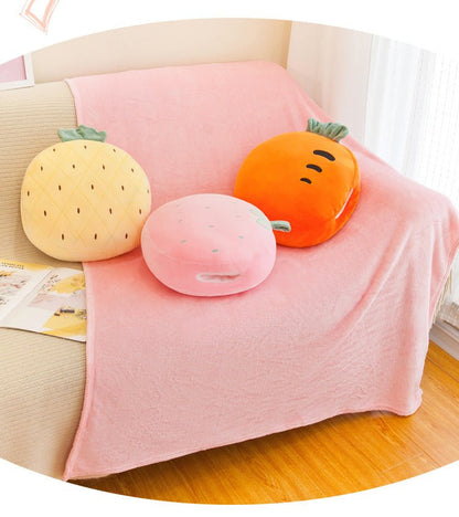 Fruity 3 In 1 Blanket Plush Pillow Hand Warmer - TOY-PLU-61606 - Gongjulipin - 42shops