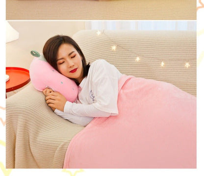 Fruity 3 In 1 Blanket Plush Pillow Hand Warmer - TOY-PLU-61606 - Gongjulipin - 42shops