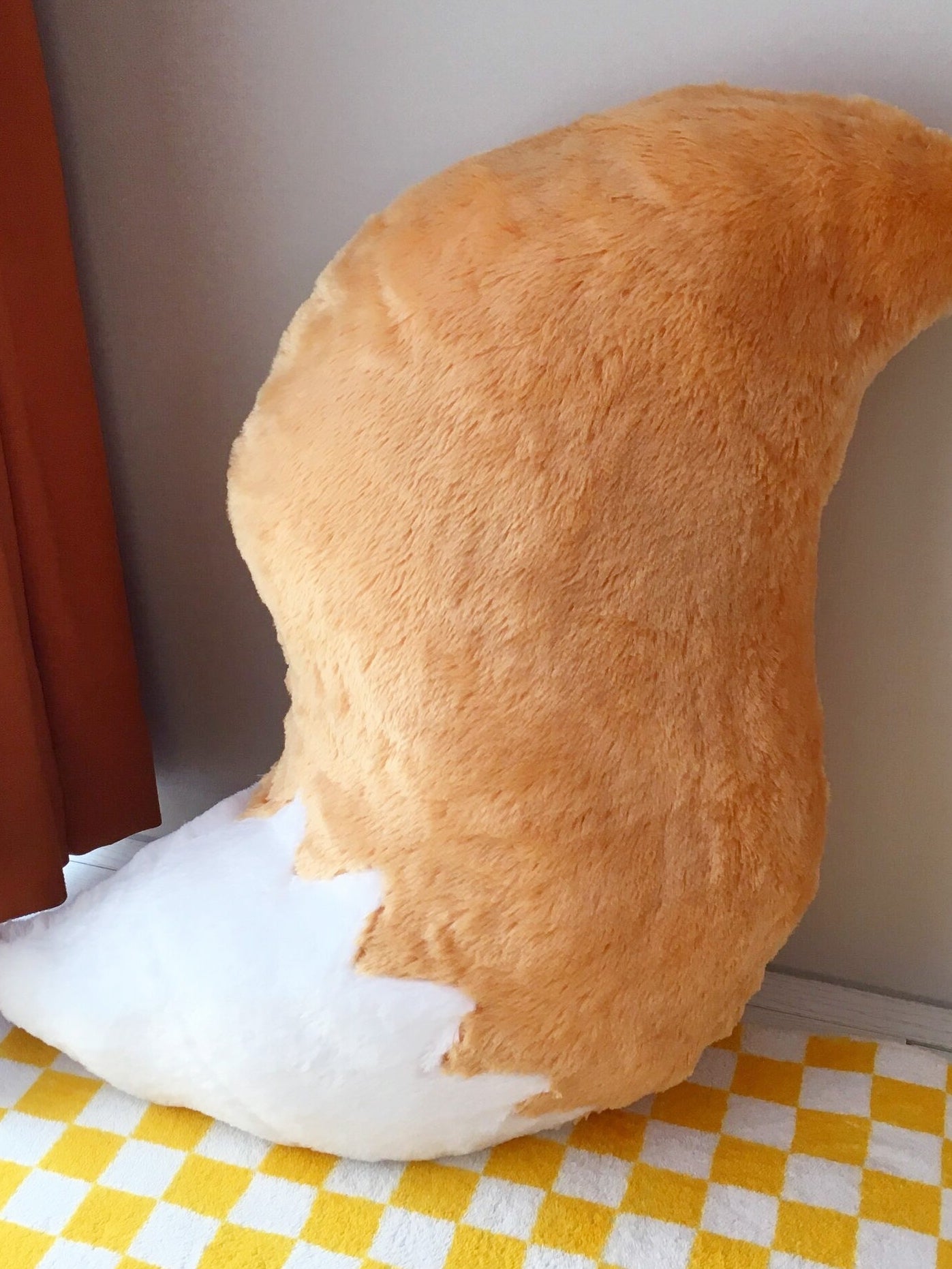 Furry Fox Tail Pillow for Bedroom/Living Room Sofa - TOY-PLU-130201 - Jindaolifewenchuang - 42shops