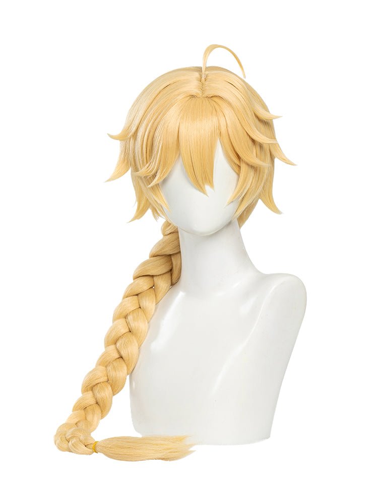 Genshin Impact Aether Light Yellow Cosplay Wig