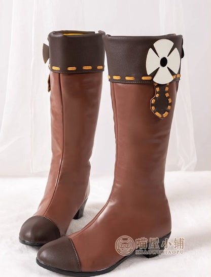 Genshin Impact Cos Klee Medium Length Boots Women Customized Accessories 15350:351409