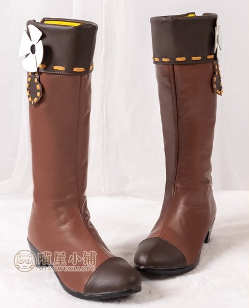 Genshin Impact Cos Klee Medium Length Boots Women Customized Accessories 15350:351411