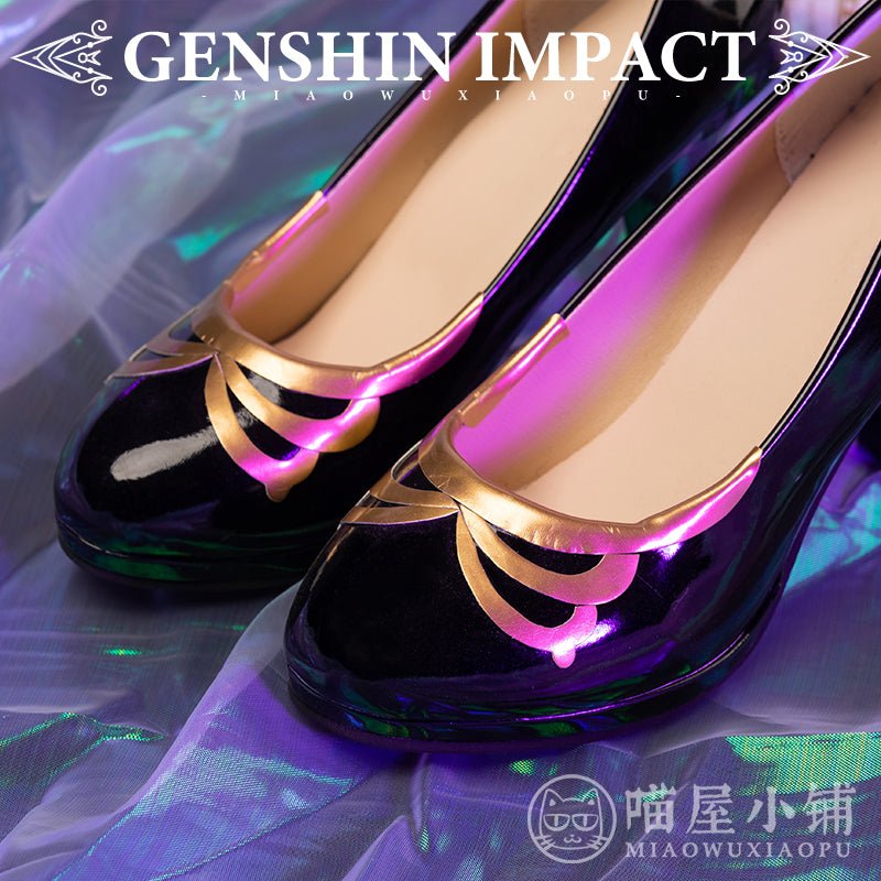 Genshin Impact Cosplay Mid High Heel Casual Lisa Leather shoes 15362:351417