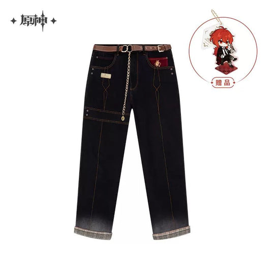 Genshin Impact Diluc Theme Impression Series Jeans (jeans / 2XL 3XL L M S XL XS) 9802:428057