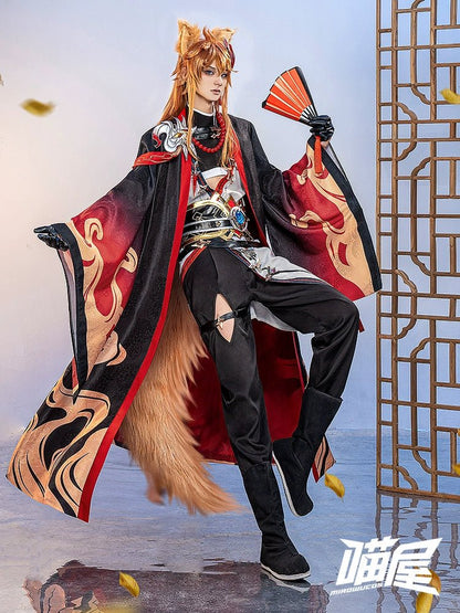 Genshin Impact Fox Tartalia Cosplay Costume 21468:315445