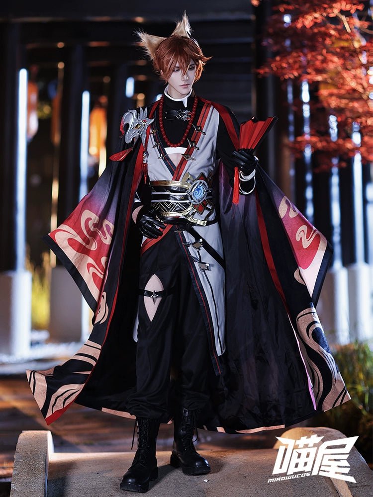 Genshin Impact Fox Tartalia Cosplay Costume 21468:315447