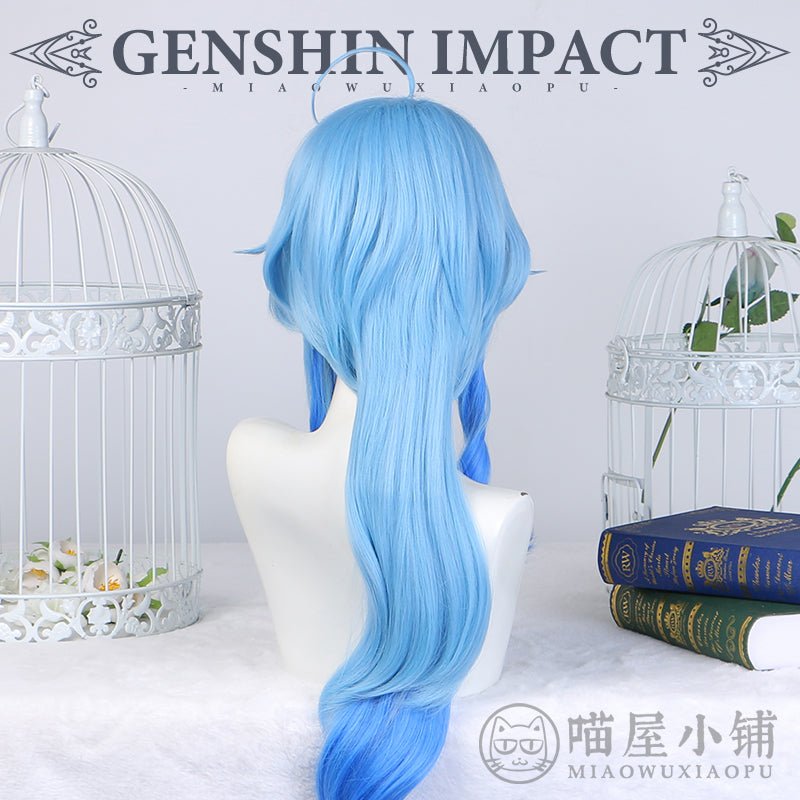 Genshin Impact Ganyu Light Blue Cosplay Wigs 15384:412685