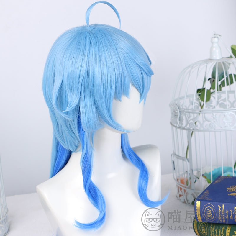 Genshin Impact Ganyu Light Blue Cosplay Wigs 15384:412681