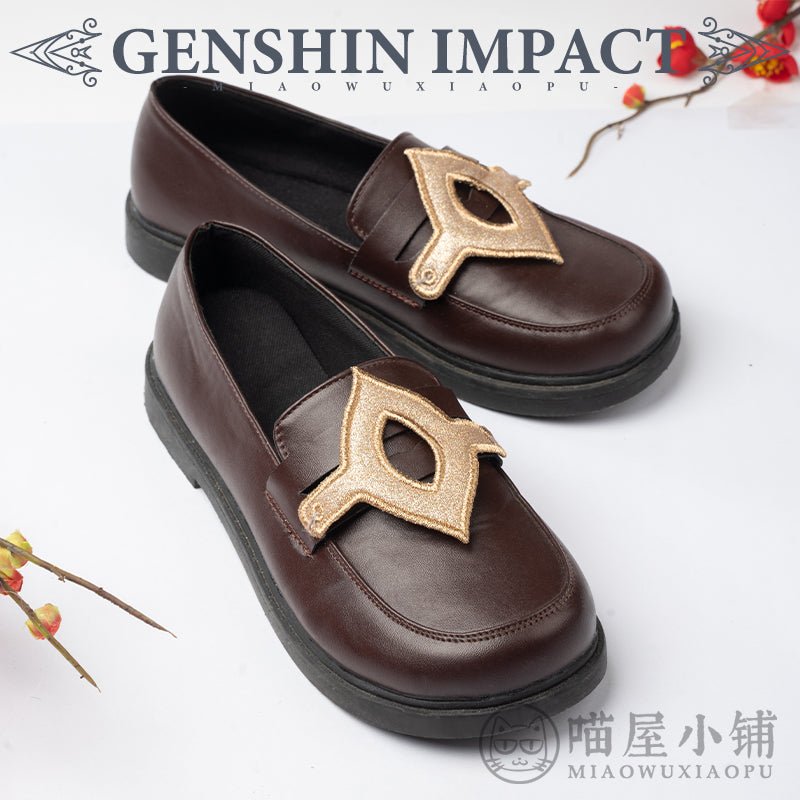 Genshin Impact Hu Tao Cosplay Shoes Anime Leather Shoes 15412:413099