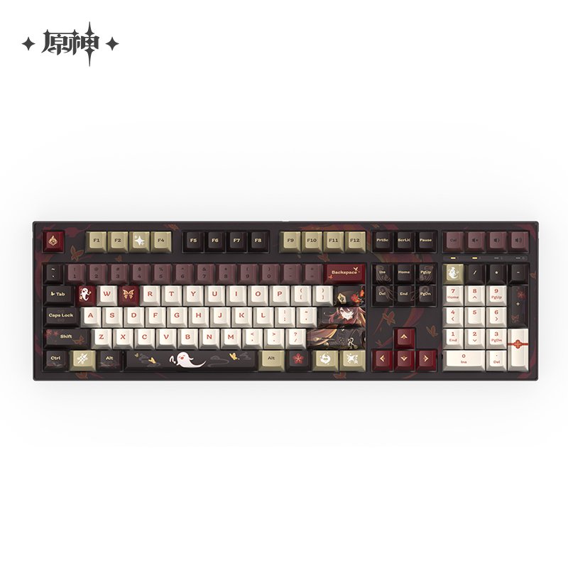 Genshin Impact Hu Tao Mechanical Keyboard Kailh BOX Switches 108 Key and 87 Key 21310:336505