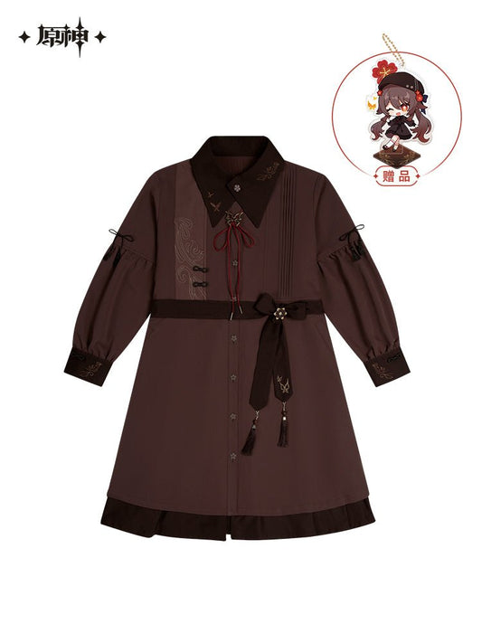 Genshin Impact Hutao Brown Long Sleeve Dress 13734:316459