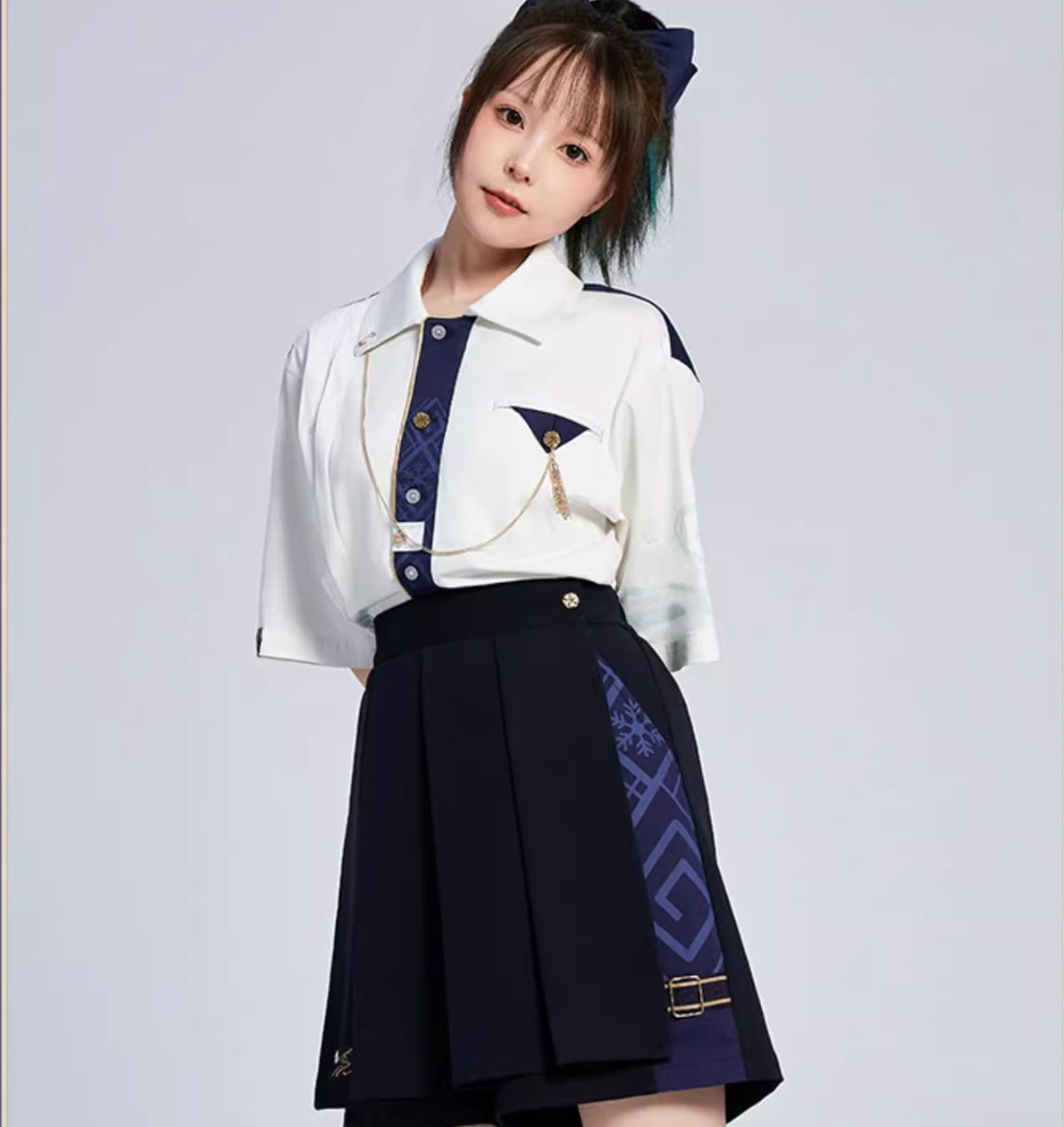 Genshin Impact Kamisato Ayaka Impression Black Shorts