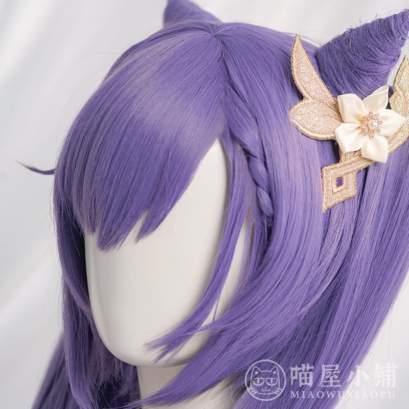 Genshin Impact Keqing Purple Cosplay Long Wig 15326:412773