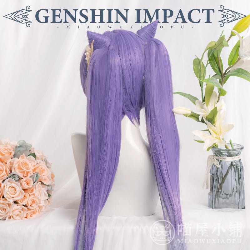 Genshin Impact Keqing Purple Cosplay Long Wig - COS-WI-11801 - MIAOWU COSPLAY - 42shops