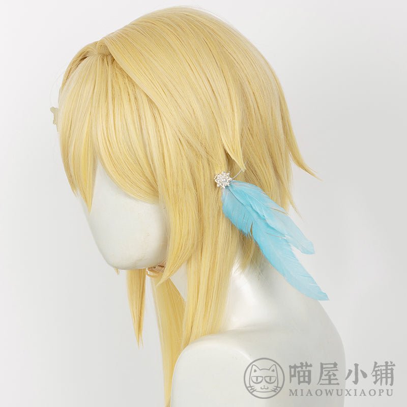 Genshin Impact Lumine Short Golden Cosplay Wig - COS-WI-11501 - MIAOWU COSPLAY - 42shops