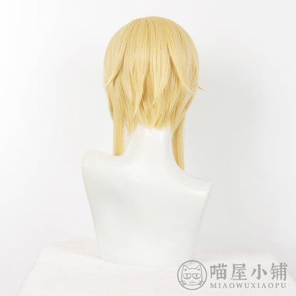 Genshin Impact Lumine Short Golden Cosplay Wig - COS-WI-11501 - MIAOWU COSPLAY - 42shops