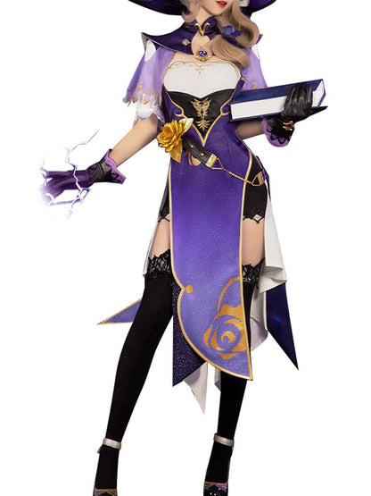 Genshin Impact Mond Librarian Lisa Cosplay Costumes (presale / Lisa / L M S XL) 15364:374815