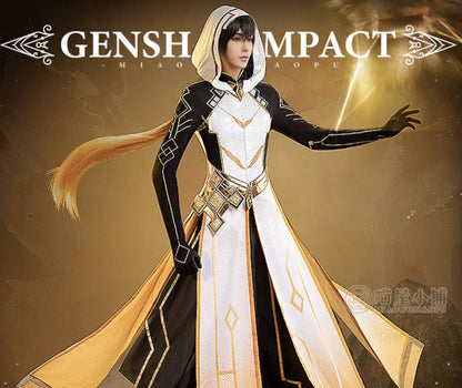 Genshin Impact Morax's Divine Attire Zhongli Cosplay Costume 15442:375193