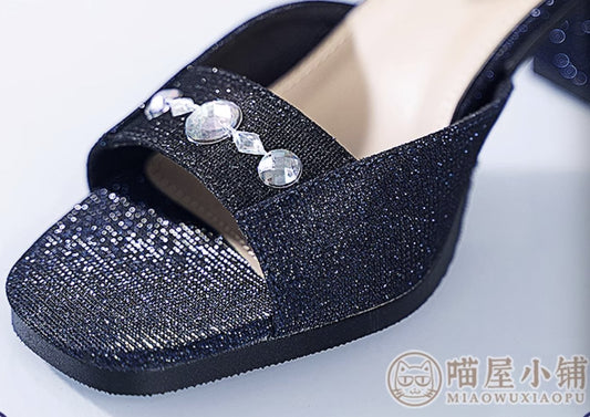 Genshin Impact Ningguang Cosplay Shoes Star Flash High Heels 18710:351425
