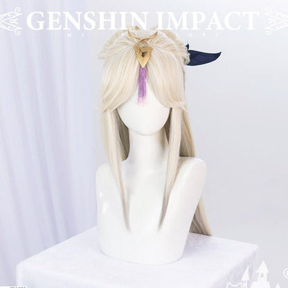 Genshin Impact Ningguang White Gold Cosplay Wig 18702:411159