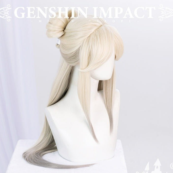 Genshin Impact Ningguang White Gold Cosplay Wig 18702:411155