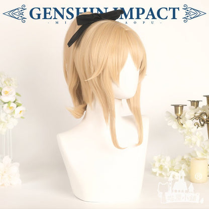 Genshin Impact Qin Golden Cosplay Wigs Animated Props - COS-WI-12401 - MIAOWU COSPLAY - 42shops