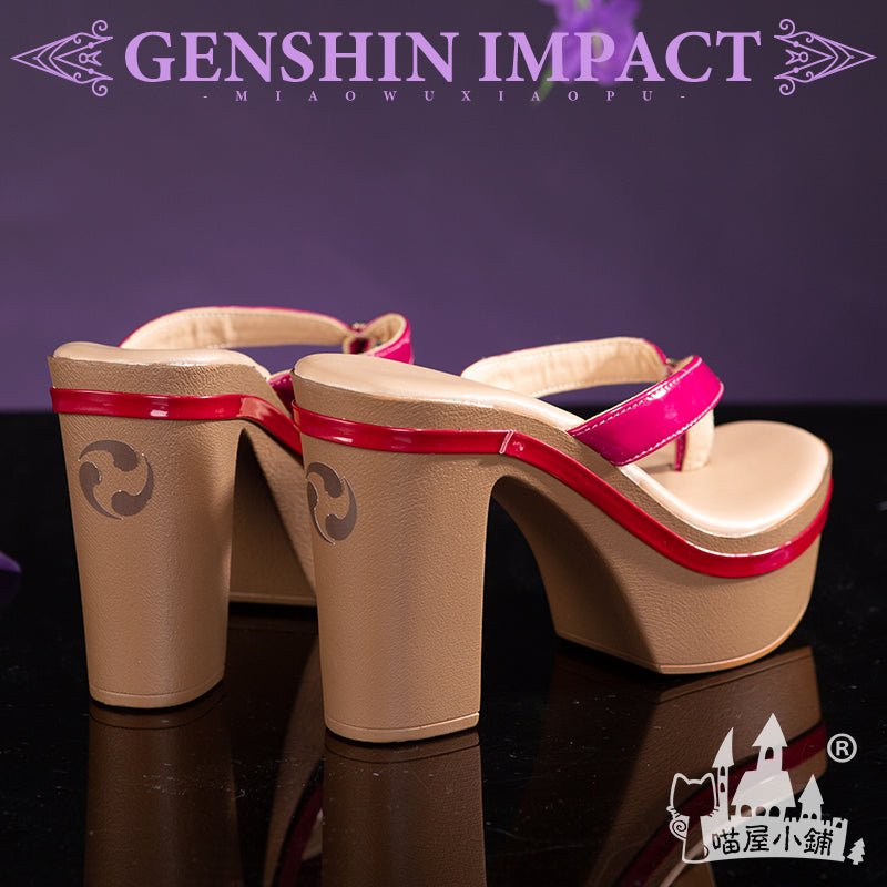 Genshin Impact Raiden Shogun Cosplay Shoes 15482:411499