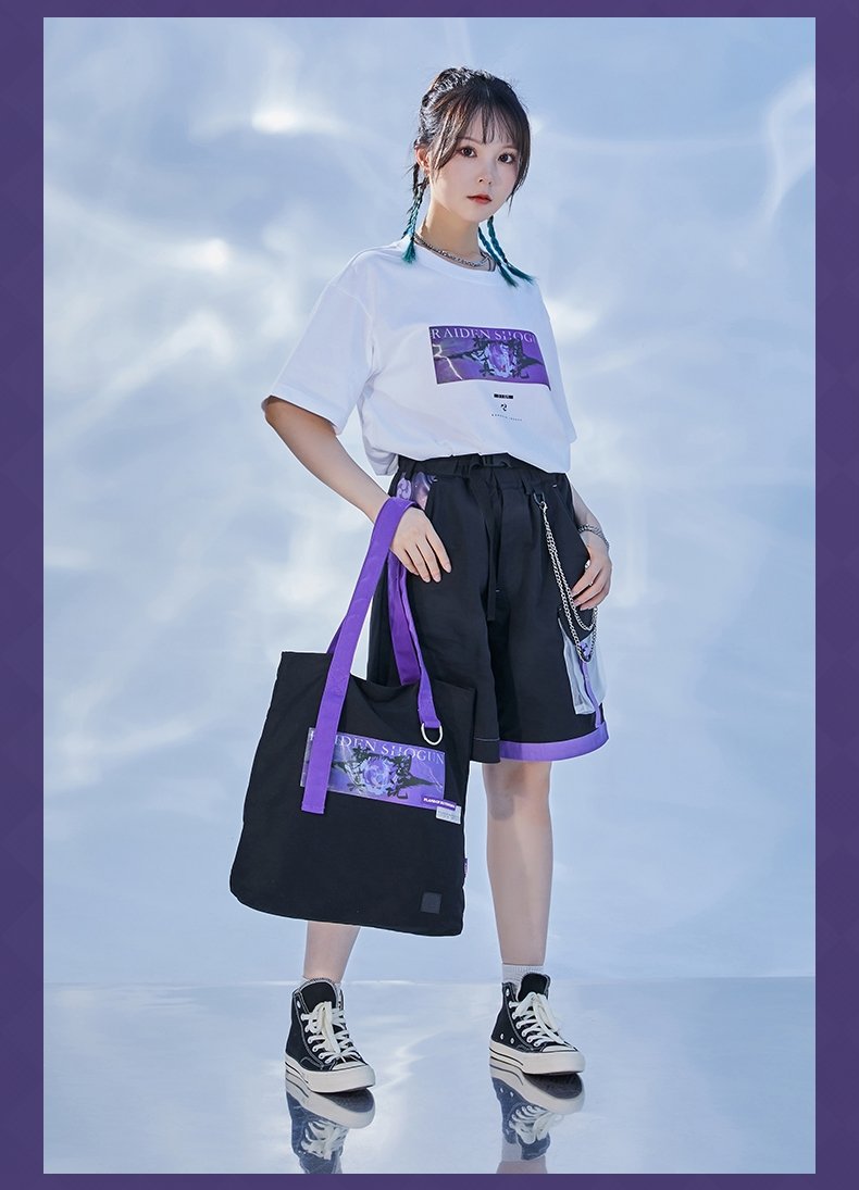 Genshin Impact Raiden Shogun Impression Costume Canvas Bag - TOY-ACC-27001 - GENSHIN IMPACT - 42shops