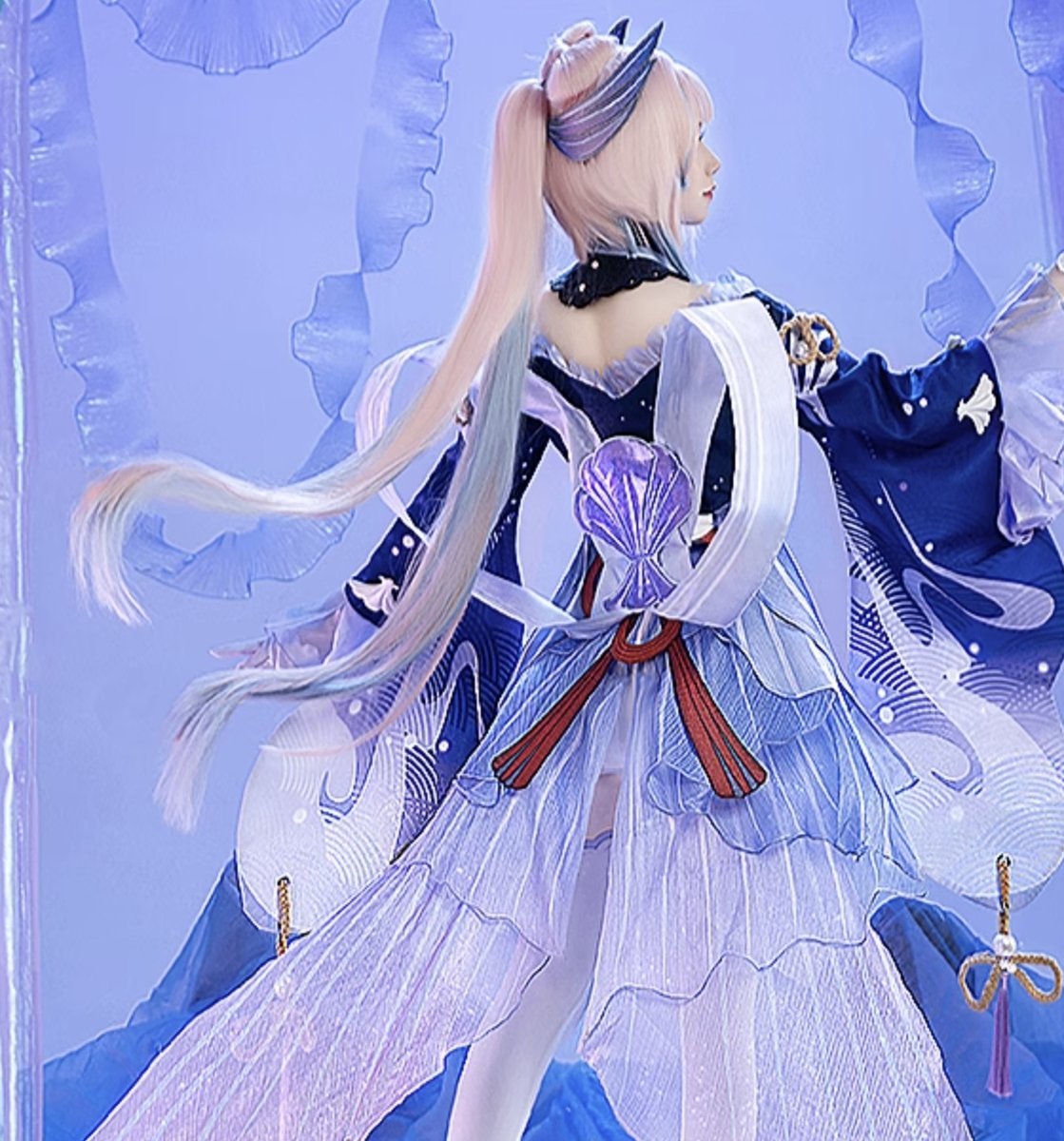 Genshin Impact Sangonomiya Kokomi Cosplay Costume 15484:411461