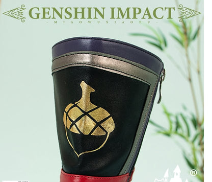 Genshin Impact Sayu Cosplay Shoes Mid-calf Boots 18690:411215