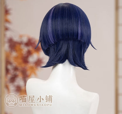 Genshin Impact Scaramouche Dark Blue Cosplay Wig 18664:411205