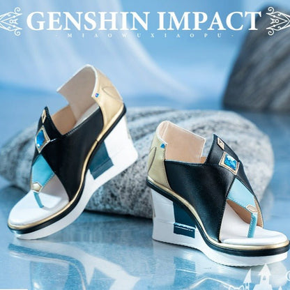 Genshin Impact Shenhe Cosplay Shoes High-heeled Shoes 18686:411249