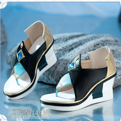 Genshin Impact Shenhe Cosplay Shoes High-heeled Shoes 18686:411253