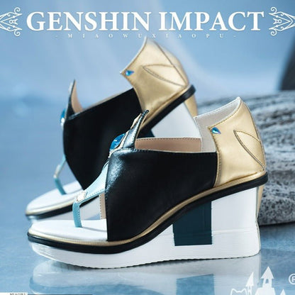 Genshin Impact Shenhe Cosplay Shoes High-heeled Shoes 18686:411245
