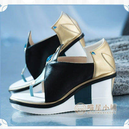 Genshin Impact Shenhe Cosplay Shoes High-heeled Shoes 18686:411255
