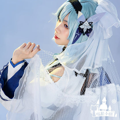 Genshin Impact Snowy Eula Cosplay Costume 21482:336537