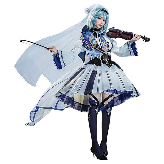 Genshin Impact Snowy Eula Cosplay Costume (in-stock pre-order / L M S XL) 21482:336525