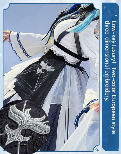 Genshin Impact Snowy Eula Cosplay Costume 21482:336543