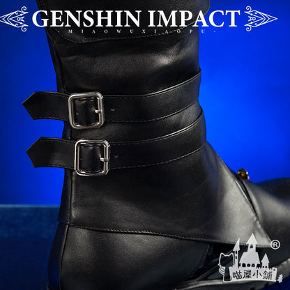Genshin Impact Tartaglia Cosplay Shoes Anime Props 15430:351721