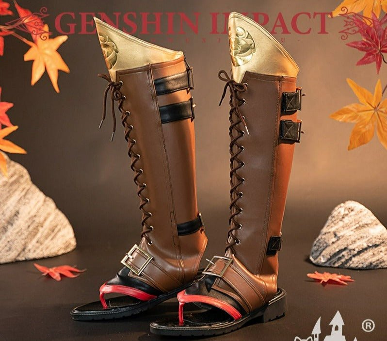 Genshin Impact Thoma Cosplay Shoes Brown Boots (pre-order / 41 43) 18672:411235