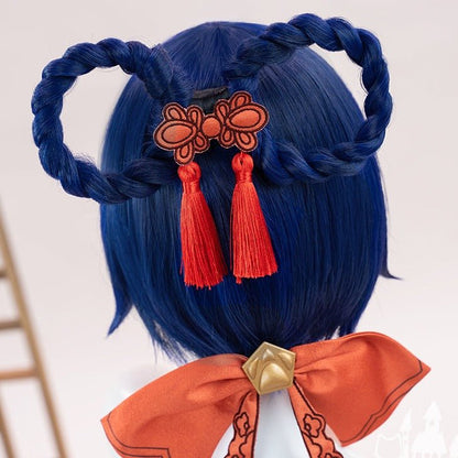 Genshin Impact Xiangling Dark Blue Cosplay Wigs - COS-WI-12301 - MIAOWU COSPLAY - 42shops 15474:262564