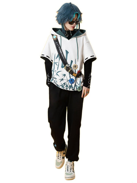 Genshin Impact Xiao Cosplay Costumes Daily Clothing 15446:375277