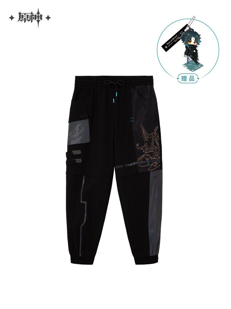 Genshin Impact Xiao Theme Black Cargo Pants - TOY-ACC-47701 - GENSHIN IMPACT - 42shops