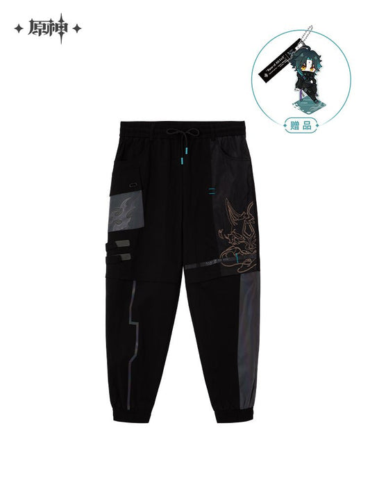 Genshin Impact Xiao Theme Black Cargo Pants (2XL 3XL L M S XL XS) 13752:397593