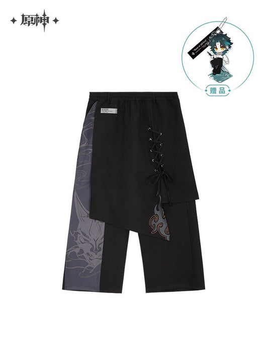 Genshin Impact Xiao Theme Black Pantskirt Trousers (pantskirt / 2XL 3XL L M S XL XS) 13756:428247